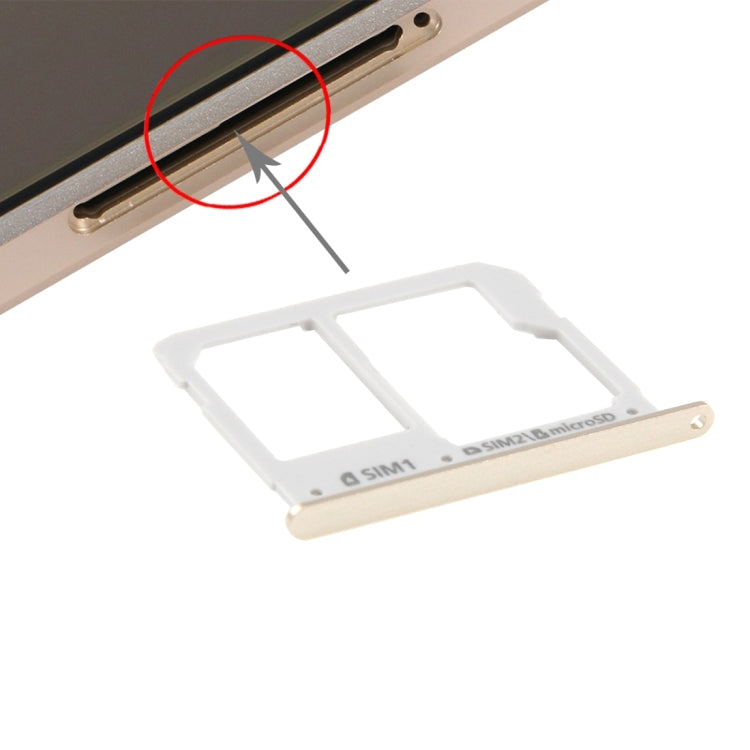 For A3(2016) / A3100 & A5(2016) / A5100 & A7(2016) / A7100 SIM Card Tray and Micro SD Card Tray  (Gold) - free shipping - PMC TechLife - Order now!