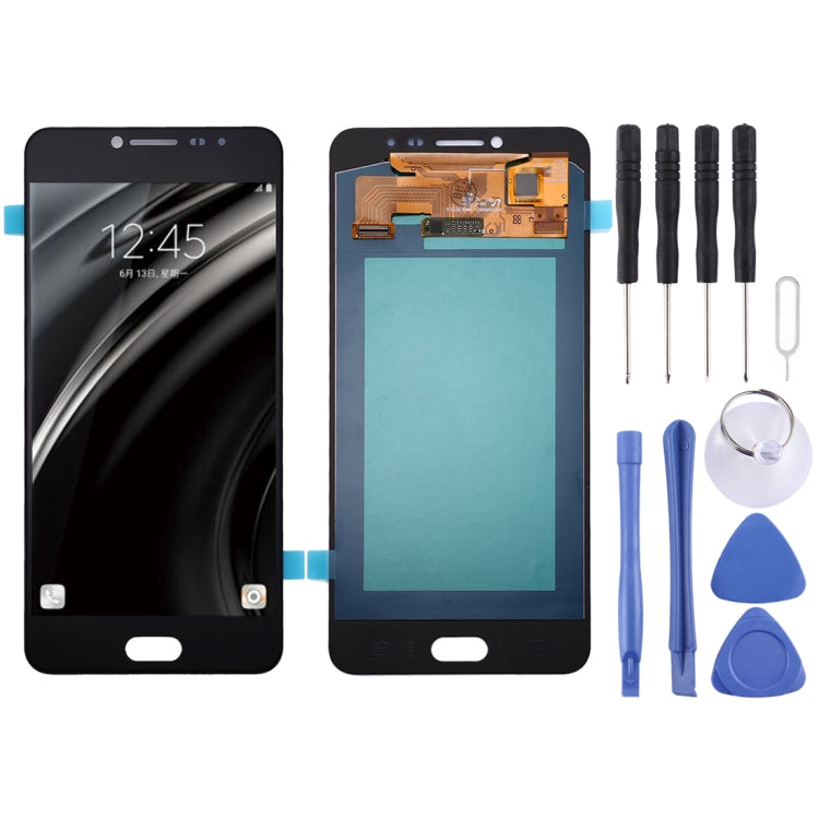 Oled LCD Screen for Galaxy C7 with Digitizer Full Assembly (Black) - free shipping - PMC TechLife - Order now!