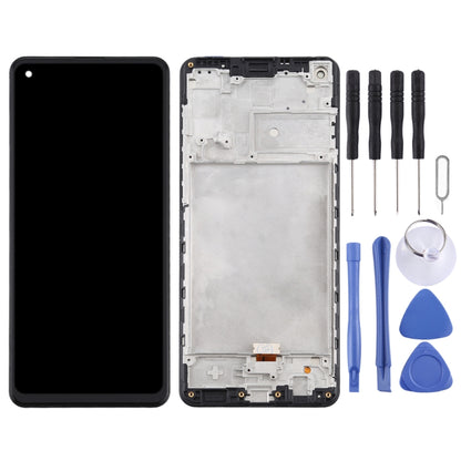 OEM LCD Screen for Samsung Galaxy A21s / SM-A217 Digitizer Full Assembly with Frame (Black) - LCD Screen by PMC Jewellery | Online Shopping South Africa | PMC Jewellery