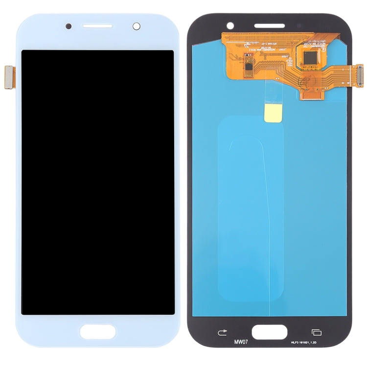 OLED LCD Screen for Galaxy A7 (2017), A720F, A720F/DS with Digitizer Full Assembly (Blue) - LCD Screen by PMC Jewellery | Online Shopping South Africa | PMC Jewellery