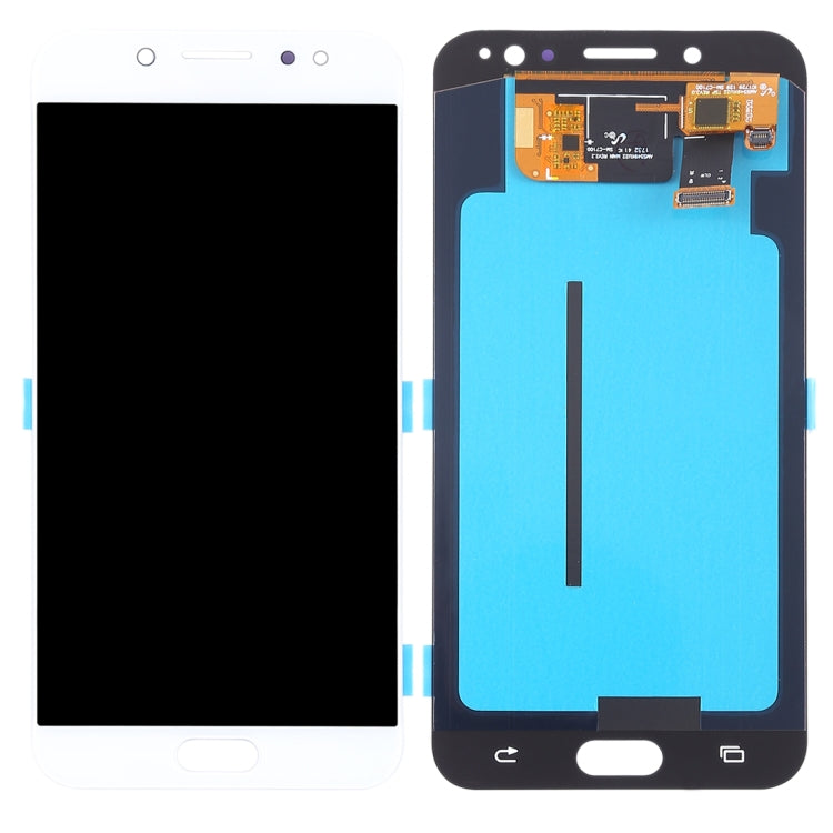 OLED LCD Screen for Galaxy C8, C710F/DS, C7100 with Digitizer Full Assembly (White) - free shipping - PMC TechLife - Order now!