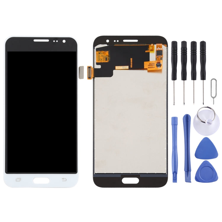 TFT LCD Screen for Galaxy J3 (2016) J320FN, J320F, J320G, J320M, J320A, J320V, J320P With Digitizer Full Assembly (White) - LCD Screen by PMC Jewellery | Online Shopping South Africa | PMC Jewellery