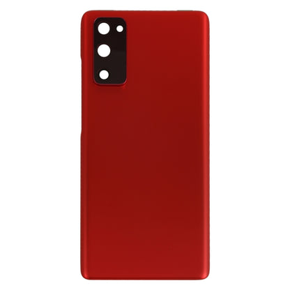 For Samsung Galaxy S20 FE Battery Back Cover with Camera Lens Cover (Red) - Back Cover by PMC Jewellery | Online Shopping South Africa | PMC Jewellery