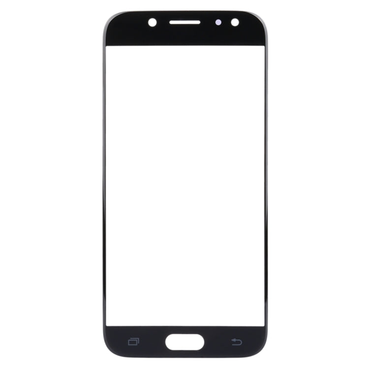 For Samsung Galaxy J5 (2017) / J530 10pcs Front Screen Outer Glass Lens (Black) - Outer Glass Lens by PMC Jewellery | Online Shopping South Africa | PMC Jewellery