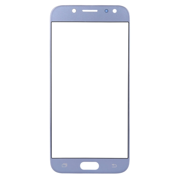 For Samsung Galaxy J5 (2017) / J530 10pcs Front Screen Outer Glass Lens (Blue) - Outer Glass Lens by PMC Jewellery | Online Shopping South Africa | PMC Jewellery