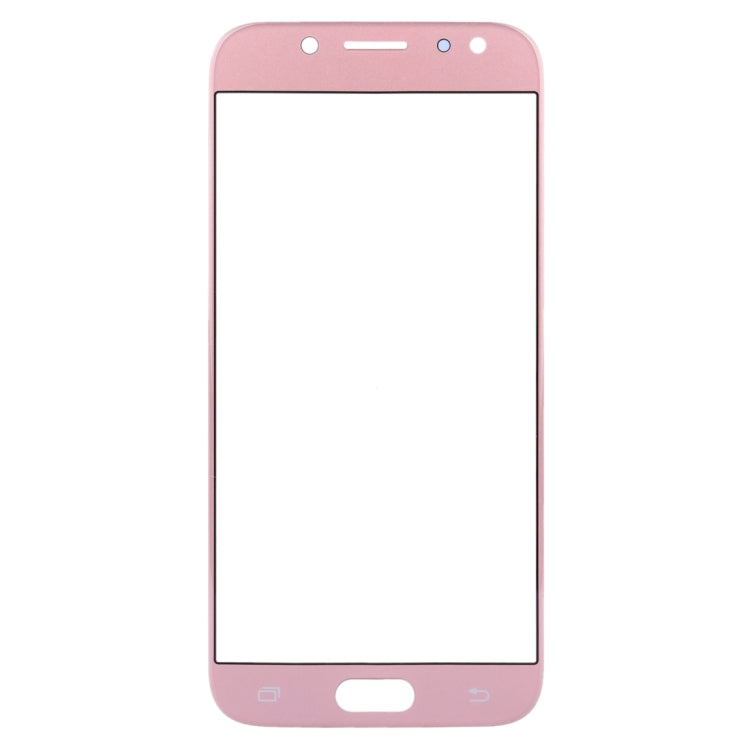 For Samsung Galaxy J5 (2017) / J530 10pcs Front Screen Outer Glass Lens (Rose Gold) - Outer Glass Lens by PMC Jewellery | Online Shopping South Africa | PMC Jewellery