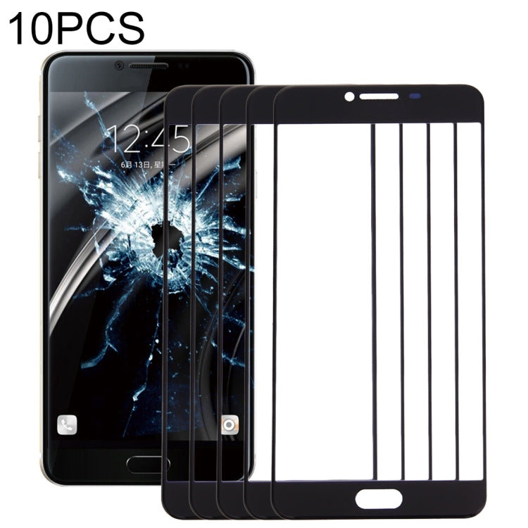 For Samsung Galaxy C5 10pcs Front Screen Outer Glass Lens (Black) - free shipping - PMC TechLife - Order now!