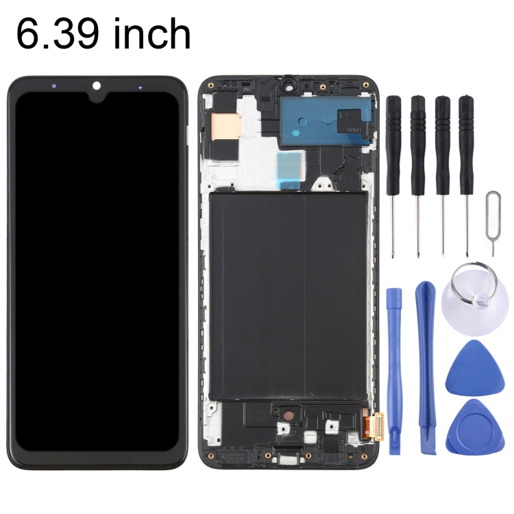 OLED LCD Screen for Samsung Galaxy A70 SM-A705 (6.39 inch) Digitizer Full Assembly with Frame (Black) - LCD Screen by PMC Jewellery | Online Shopping South Africa | PMC Jewellery