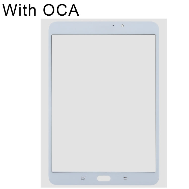 For Samsung Galaxy Tab S2 8.0 / T713 Front Screen Outer Glass Lens with OCA Optically Clear Adhesive (White) - Outer Glass Lens by PMC Jewellery | Online Shopping South Africa | PMC Jewellery