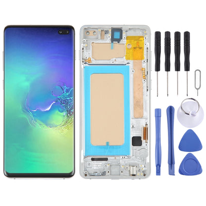 TFT LCD Screen For Samsung Galaxy S10+ SM-G975 Digitizer Full Assembly with Frame,Not Supporting Fingerprint Identification(Silver) - LCD Screen by PMC Jewellery | Online Shopping South Africa | PMC Jewellery