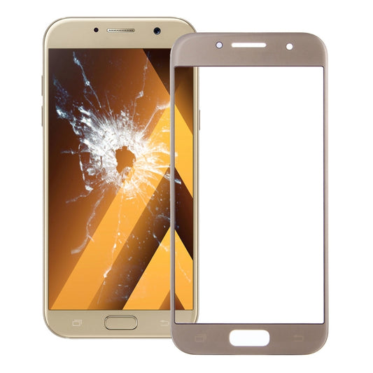 For Galaxy A5 (2017) / A520  Front Screen Outer Glass Lens (Gold) - Outer Glass Lens by PMC Jewellery | Online Shopping South Africa | PMC Jewellery