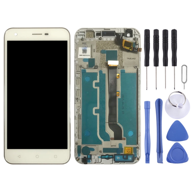 OEM LCD Screen for Vodafone Smart Ultra 6 VF-995N VF995N  Digitizer Full Assembly with Frame（White) - For Vodafone by PMC Jewellery | Online Shopping South Africa | PMC Jewellery