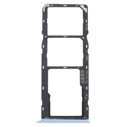 For OPPO Realme C11 (2021) RMX3231 SIM Card Tray + SIM Card Tray + Micro SD Card Tray (Blue) - Card Socket by PMC Jewellery | Online Shopping South Africa | PMC Jewellery