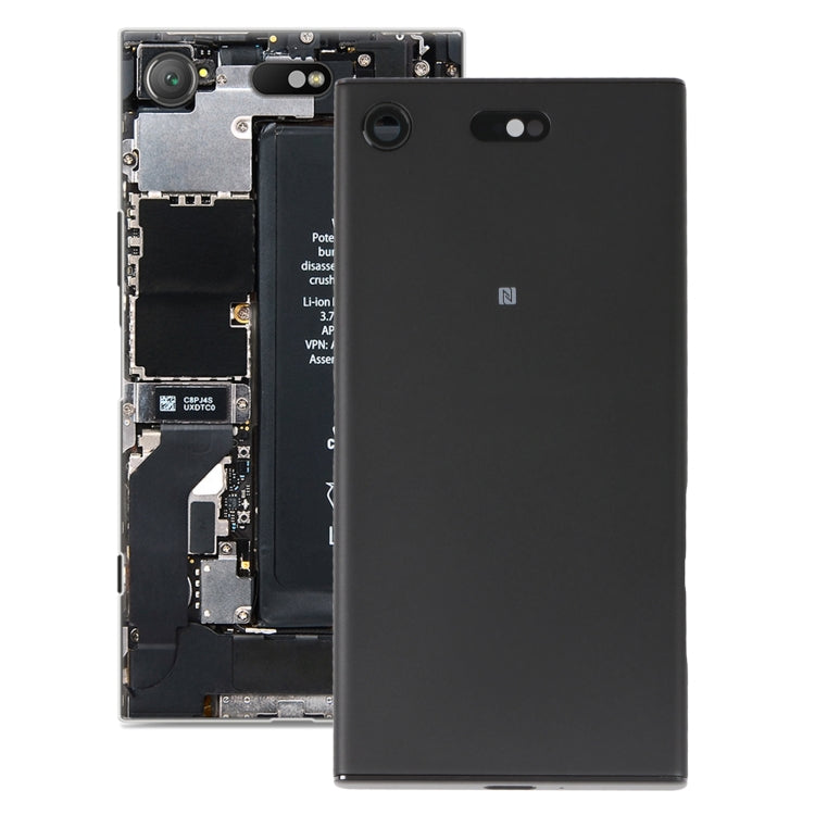 Original Battery Back Cover with Camera Lens Cover for Sony Xperia XZ1 Compact(Black) - Back Cover by PMC TechLife | Online Shopping South Africa | PMC TechLife