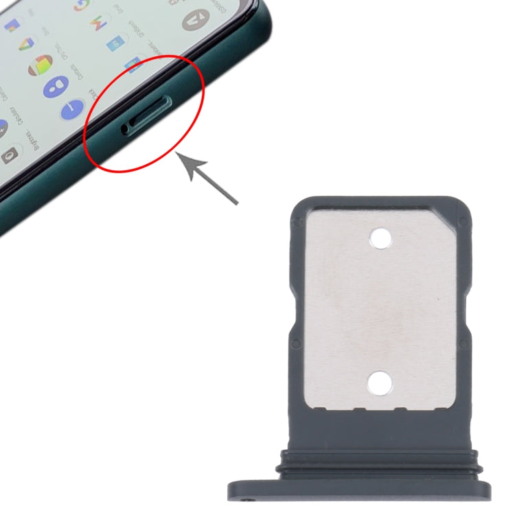 SIM Card Tray for Google Pixel 5a (Black) - Card Tray by PMC TechLife | Online Shopping South Africa | PMC TechLife