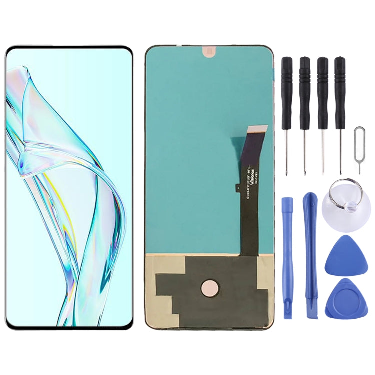 AMOLED Material LCD Screen for ZTE Axon 30 5G A2322 A2322G With Digitizer Full Assembly(Black) - For ZTE by PMC TechLife | Online Shopping South Africa | PMC TechLife