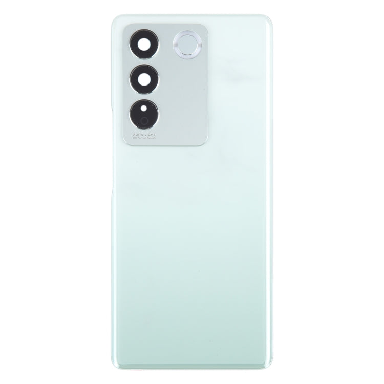 For vivo V27 / V27 Pro Original Battery Back Cover with Camera Lens Cover(Green) - Back Cover by PMC Jewellery | Online Shopping South Africa | PMC Jewellery