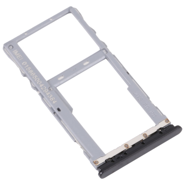 For TCL 20E Original SIM Card Tray + Micro SD Card Tray (Black) - For TCL by PMC TechLife | Online Shopping South Africa | PMC TechLife