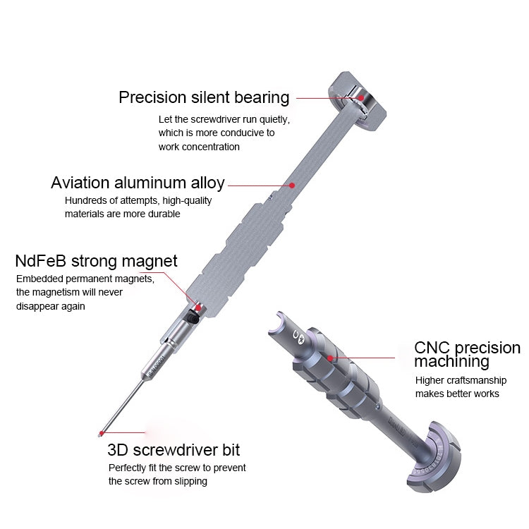 Qianli i-Thor S2 Precision 3D Texture Y Shape Screwdriver - free shipping - PMC TechLife - Order now!
