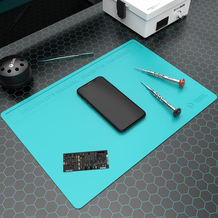 2UUL Heat Resisting Silicone Pad, Size: 40 x 28cm (Blue) - Working Mat by 2UUL | Online Shopping South Africa | PMC TechLife | Buy Now Pay Later Mobicred