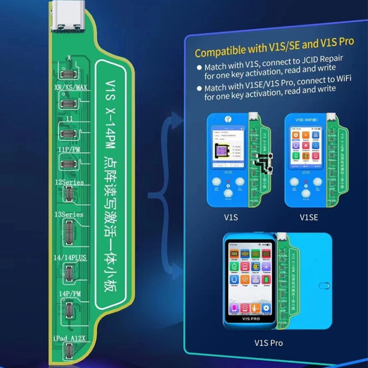 JC V1SE Testing Repair Face ID Dot Board Adaptor For iPhone X-14 Pro Max - Test Tools by JC | Online Shopping South Africa | PMC Jewellery