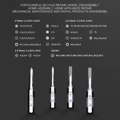 JAKEMY JM-6125 60 in 1 Professional Screwdriver Set - Screwdriver Set by JAKEMY | Online Shopping South Africa | PMC Jewellery