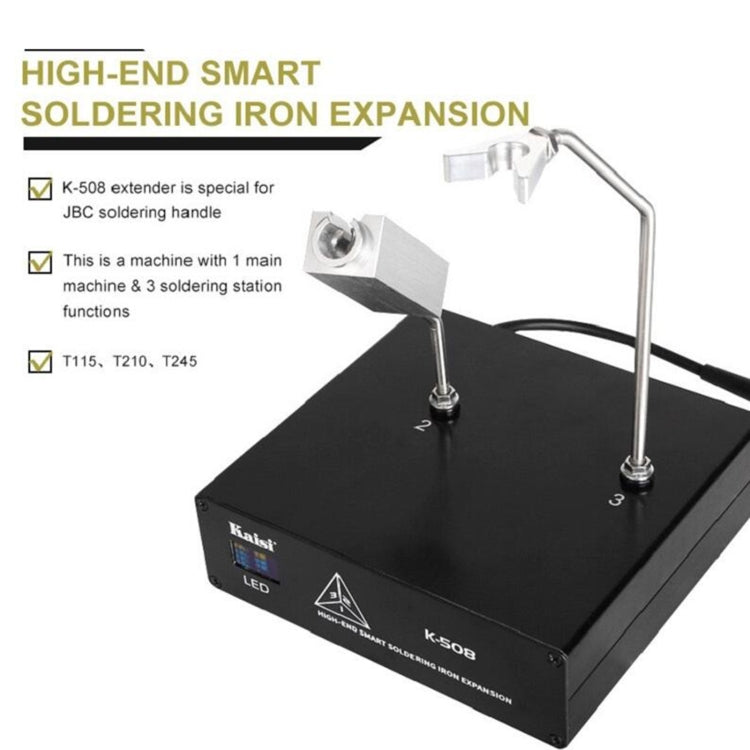 Kaisi K508 Soldering Station Extension Box Support T210/C115/T245 Handle Holder, AU Plug - Repair Platform by Kaisi | Online Shopping South Africa | PMC Jewellery