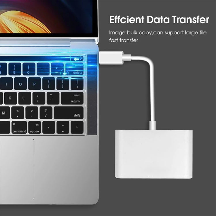 D-158 USB-C to USB SD/Micro SD Card Reader - free shipping - PMC TechLife - Order now!