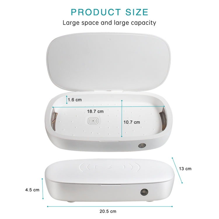 U3 UVC Ultraviolet Cell Phone Sterilization Box Mask Toothbrush Sterilizer Sterilization Box Wireless Charger - free shipping - PMC TechLife - Order now!