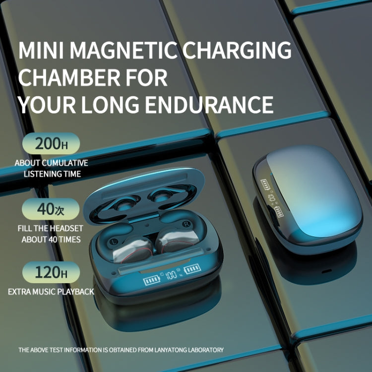 T20 TWS Bluetooth 5.0 Touch Wireless Bluetooth Earphone with Three LED Battery Display & Charging Box, Support Call & Voice Assistant(Champagne Gold) - TWS Earphone by PMC TechLife | Online Shopping South Africa | PMC TechLife
