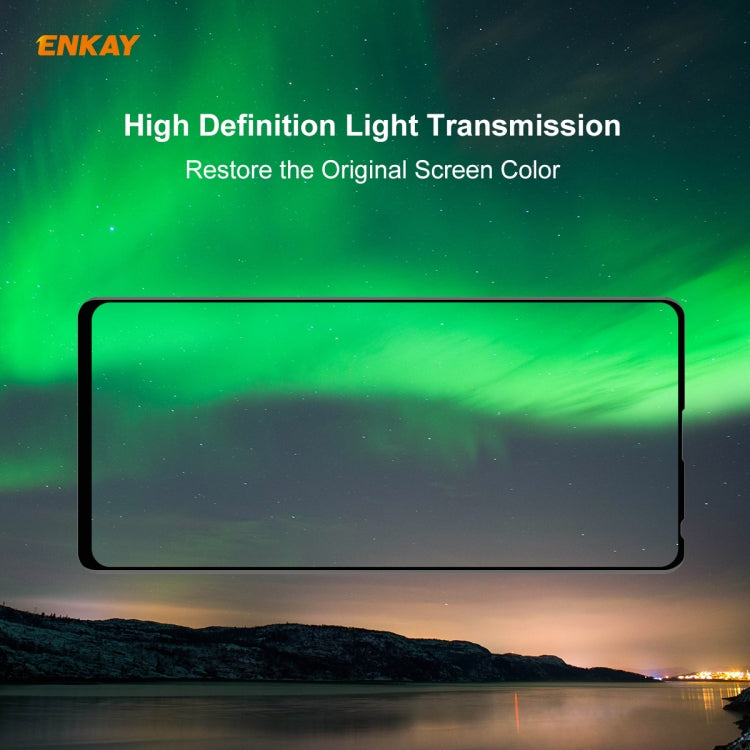 For Xiaomi Redmi Note 9S/Note 9 Pro 2 PCS ENKAY Hat-Prince 0.26mm 9H 6D Curved Full Screen Eye Protection Green Film Tempered Glass Protector -  by ENKAY | Online Shopping South Africa | PMC Jewellery | Buy Now Pay Later Mobicred