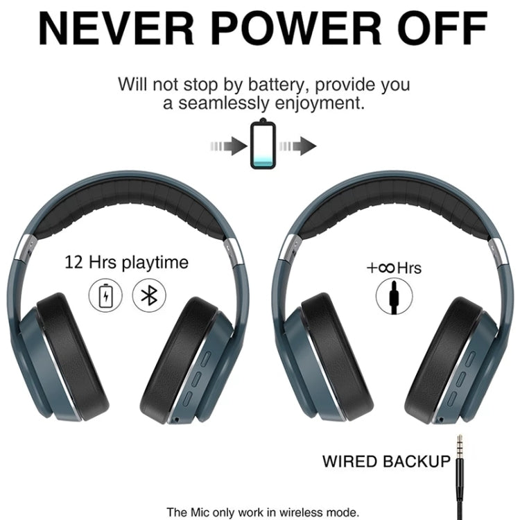 VJ320 Bluetooth 5.0 Head-mounted Foldable Wireless Headphones Support TF Card with Mic(Red) - Headset & Headphone by PMC TechLife | Online Shopping South Africa | PMC TechLife