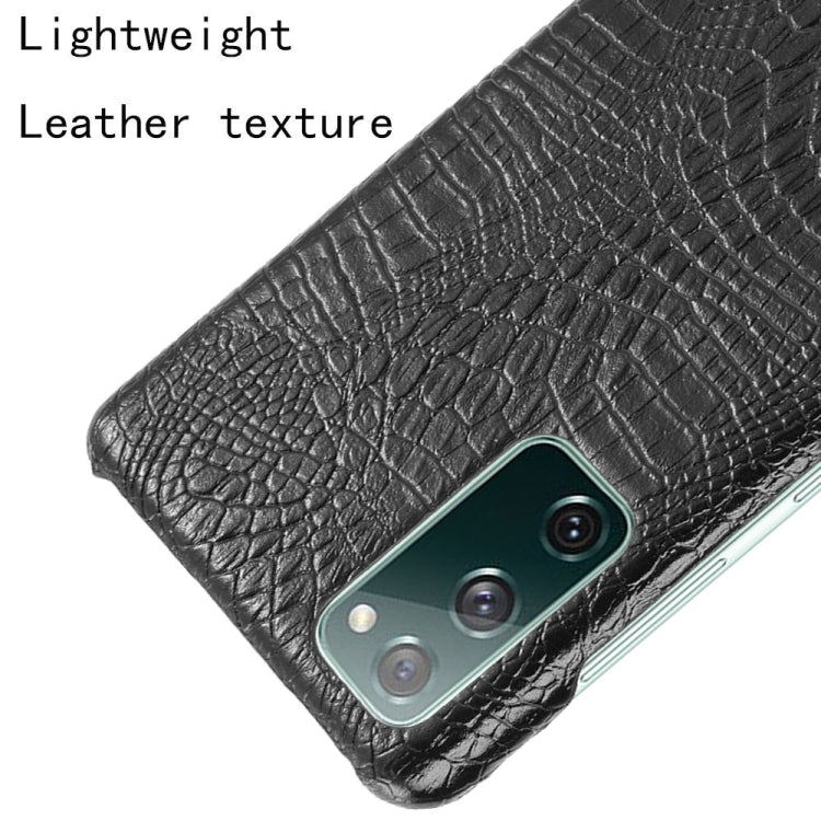 For Samsung Galaxy S20 FE Shockproof Crocodile Texture PC + PU Case(Black) - Galaxy S20 FE Cases by NILLKIN | Online Shopping South Africa | PMC TechLife