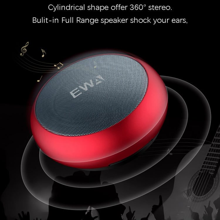 EWA A110 IPX5 Waterproof Portable Mini Metal Wireless Bluetooth Speaker Supports 3.5mm Audio & 32GB TF Card & Calls(Gold) - Mini Speaker by EWA | Online Shopping South Africa | PMC Jewellery | Buy Now Pay Later Mobicred