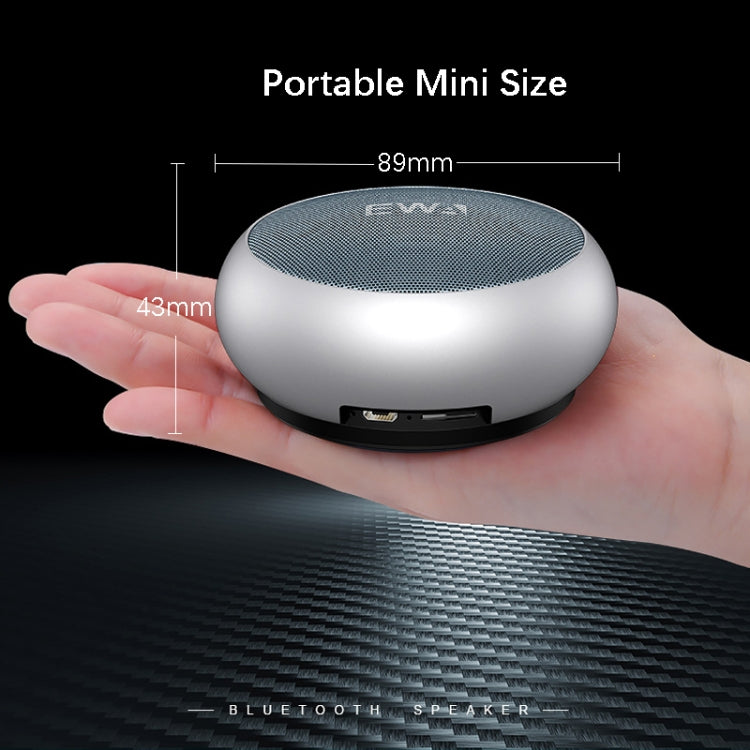 EWA A110 IPX5 Waterproof Portable Mini Metal Wireless Bluetooth Speaker Supports 3.5mm Audio & 32GB TF Card & Calls(Gold) - Mini Speaker by EWA | Online Shopping South Africa | PMC Jewellery | Buy Now Pay Later Mobicred