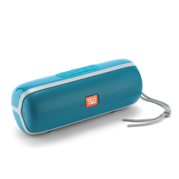 T&G TG183 TWS Mini Wireless Bluetooth Speaker, Supports AUX / USB 2.0 / FM / 32GB TF Card or Micro SD Card(Peacock Blue) - Mini Speaker by T&G | Online Shopping South Africa | PMC Jewellery | Buy Now Pay Later Mobicred