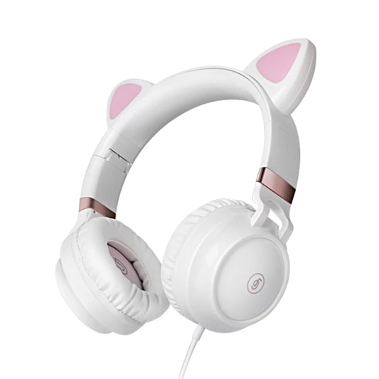 P28 Cat Ear Wired Headphone Music Stereo Headset with Microphone - Headset & Headphone by PMC Jewellery | Online Shopping South Africa | PMC Jewellery