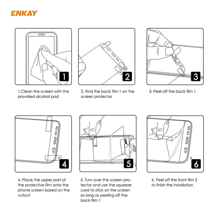 For Redmi Note 10s / Note 10 4G 2 PCS ENKAY Hat-Prince Full Glue Full Coverage Screen Protector Explosion-proof Hydrogel Film - For Xiaomi by ENKAY | Online Shopping South Africa | PMC TechLife | Buy Now Pay Later Mobicred