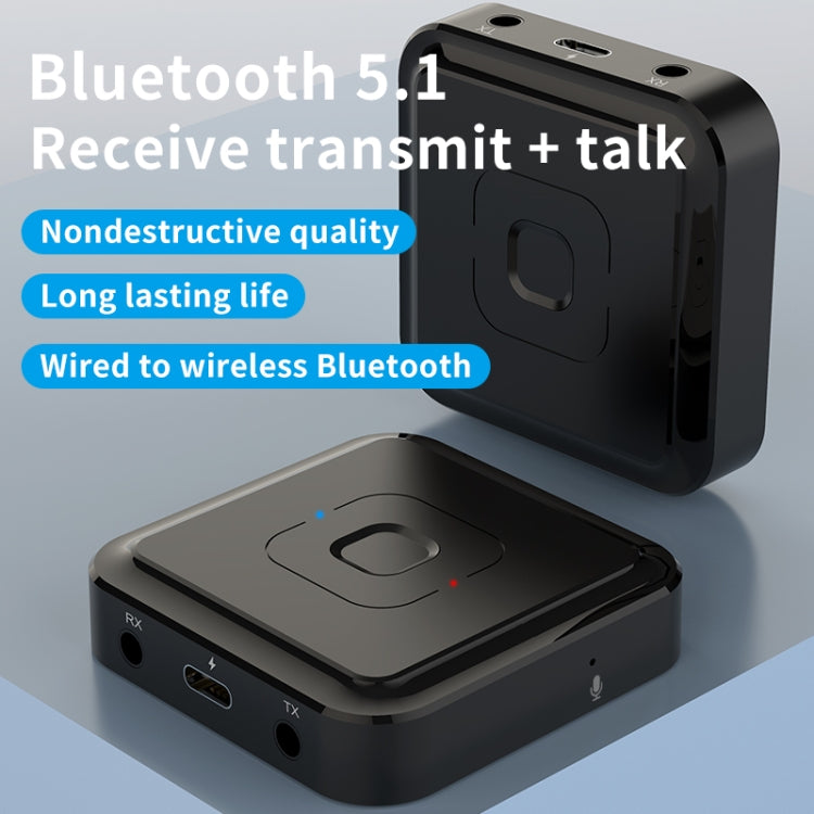 BT-22  5.1 Bluetooth Receiver &Transmitter 2 in 1 Supports Voice Calls - Audio Receiver Transmitter by PMC Jewellery | Online Shopping South Africa | PMC Jewellery