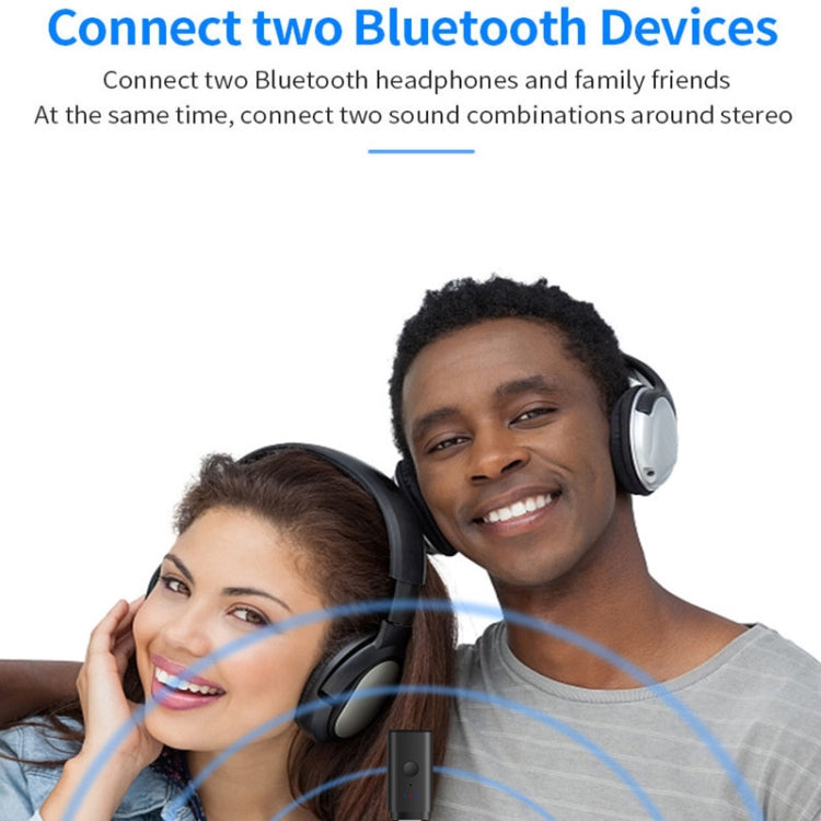 TX35 Bluetooth 5.2 Transmitter One Drag Two USB / AUX Dual Output - Audio Receiver Transmitter by PMC TechLife | Online Shopping South Africa | PMC TechLife