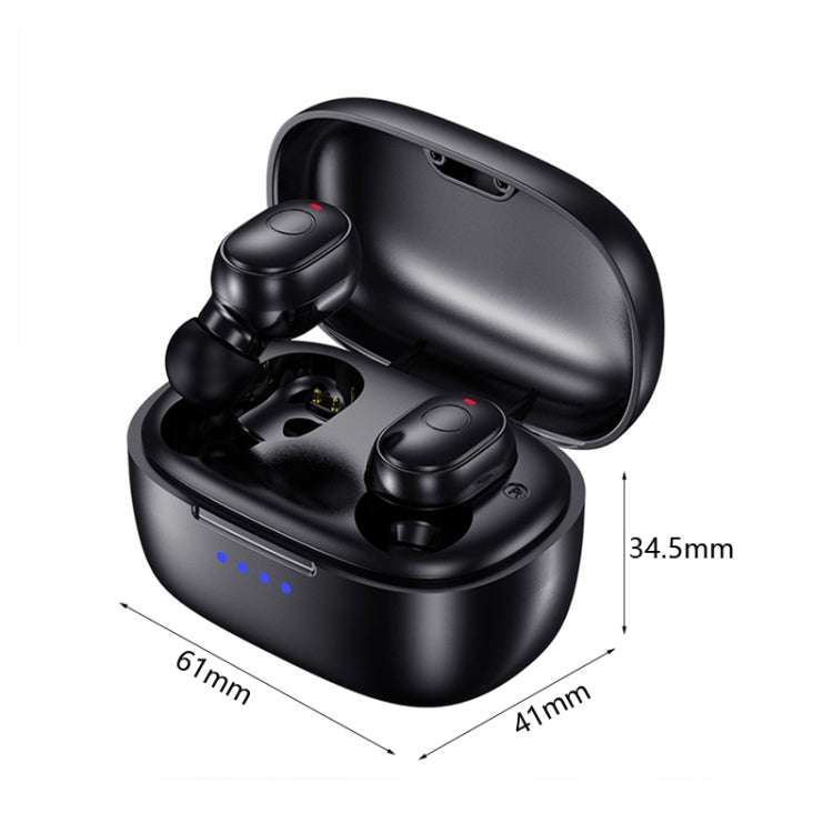T&G TG911 Bluetooth V5.1 Sport Waterproof Mini Touch-Control Noise Cancelling Earphones(Black) - Bluetooth Earphone by T&G | Online Shopping South Africa | PMC Jewellery