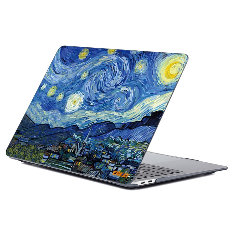 ENKAY Hat-Prince Natural Series Laotop Protective Crystal Case for MacBook Pro 13.3 inch A1706 / A1708 / A1989 / A2159(Starry Night) - MacBook Pro Cases by ENKAY | Online Shopping South Africa | PMC Jewellery