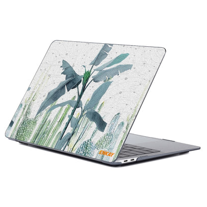 ENKAY Hat-Prince Natural Series Laotop Protective Crystal Case for MacBook Pro 15.4 inch A1707 / A1990(Banana Leaves) - MacBook Pro Cases by ENKAY | Online Shopping South Africa | PMC Jewellery