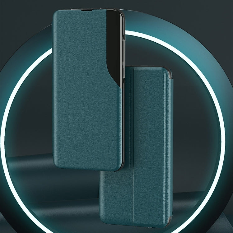For Samsung Galaxy A73 5G Attraction Flip Holder Leather Phone Case(Blue) - Galaxy Phone Cases by PMC TechLife | Online Shopping South Africa | PMC TechLife