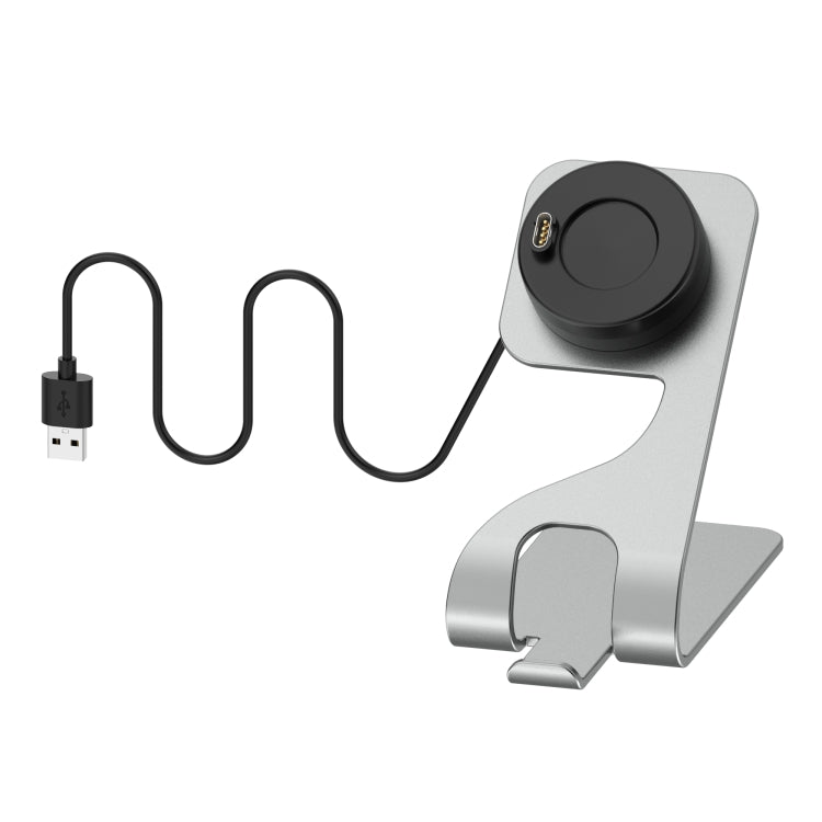 For Garmin Approach S62 Rotatable Magnetic Metal Charging Base(Gray) - Charger by PMC TechLife | Online Shopping South Africa | PMC TechLife | Buy Now Pay Later Mobicred