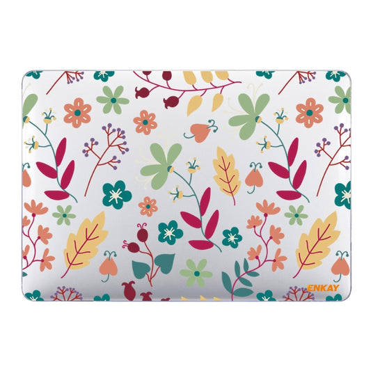 ENKAY Flower Series Pattern Laotop Protective Crystal Case For MacBook Air 13.3 inch A1932 / A2179 / A2337(Spring) - MacBook Air Cases by ENKAY | Online Shopping South Africa | PMC Jewellery