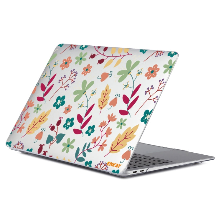 ENKAY Flower Series Pattern Laotop Protective Crystal Case For MacBook Pro 14.2 inch A2442 (2021)(Spring) - MacBook Pro Cases by ENKAY | Online Shopping South Africa | PMC Jewellery