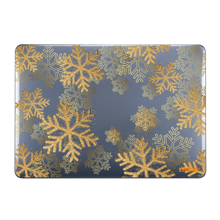 ENKAY Vintage Pattern Series Laotop Protective Crystal Case For MacBook Air 13.3 inch A1932 / A2179 / A2337(Golden Snowflake) - MacBook Air Cases by ENKAY | Online Shopping South Africa | PMC Jewellery