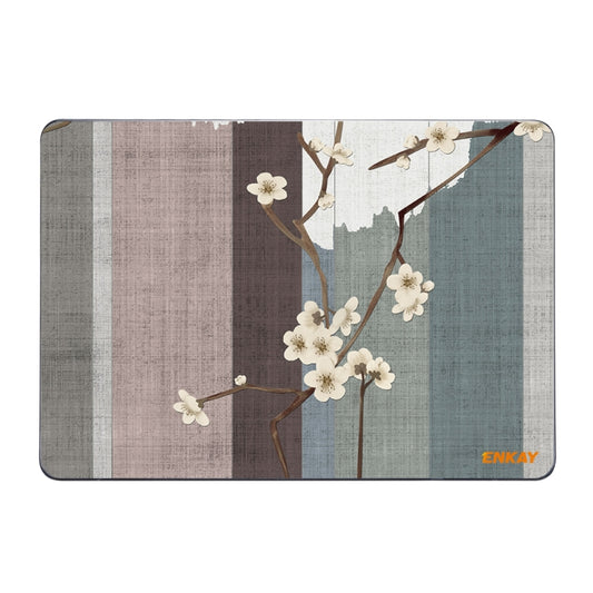 ENKAY Vintage Pattern Series Laotop Protective Crystal Case For MacBook Pro 16 inch A2141(Plum Blossom) - MacBook Pro Cases by ENKAY | Online Shopping South Africa | PMC Jewellery | Buy Now Pay Later Mobicred