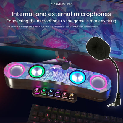 Newrixing NR555 Desktop Colorful LED Gaming Bluetooth Speaker Support TF & FM - Desktop Speaker by New Rixing | Online Shopping South Africa | PMC Jewellery